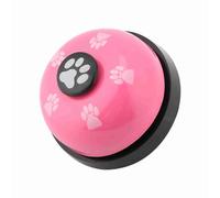 GEERYZHE Campana de, Hierro Resistente Duradero Lindo Caricatura Campanas de Mascotas Entrenamiento para Perros para Puerta Gato Juguete Interactivo (Pink)