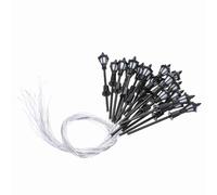 GEERYZHE Farolas Modelo LED de Color Blanco Cálido de 20 Piezas para Diseño de Jardín de Tren Ferroviario, Farolas de 65 Mm a Escala 1:150, Iluminación de Paisajes Arquitectónicos (Blanco cálido y