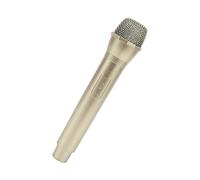 GEERYZHE Micrófono de Juguete, Micrófono Realista Micrófono para Niños Micrófono Falso Falso Falta Jugar Micrófono Juguete para Karaoke Dance Mostros Practicar Prop (Gold)