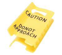 GEERYZHE Pinza para el Pelo con Señal de Precaución, Divertida Pinza para el Pelo de Advertencia Amarilla para Mujeres, Diseño de No Acercarse, Sujeción Gruesa para el Cabello