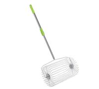 GEERYZHE Rodillo Recolector de Pelotas de Tenis con Recogida Rápida, Diseño Multifunción de Acero Inoxidable para una Fácil Recolección de Frutas y Jardín, Herramienta Portátil para Recuperar (L)