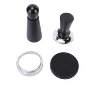 GEERYZHE Tamper de café con Distribuidor de Aguja de Base de Silicona, Anillo de Embudo Dosificador Magnético para Portafiltro de 58mm, Accesorios para Máquina de café
