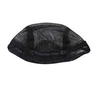 GEERYZHE Tapa de Peluca de Peluquería, Malla de Cúpula Elástica Malla Doble Malla de Malla Negra Capa de la Red para el Cabello con Correa Ajustable para Hacer Pelucas y Desgaste Diario