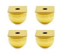 Geesatis 4 patas redondas para muebles, patas doradas para gabinete, patas de sofá, patas para mesa, con tornillos de montaje, altura 70 mm