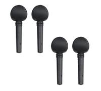 Geesatis Juego de 4 clavijas de afinación para violín, juego de repuesto de madera de ébano 4/4, ideal para reparación de violín, acabado pulido, se adapta a instrumentos de 4 cuerdas, piezas de