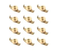Geesatis Tuner Accessories - Juego de 12 afinadores para violín Erhu (cobre dorado)