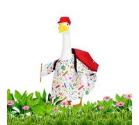 Geese Outfits, Lawn Statue Clothes, 20x20x6cm/7.87x7.87x2.36 Inches Seasonal Costume Set for Garden, Porch, Yard, Patio, Outdoor Decor, School, Camping, Gatherings Clothing