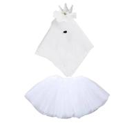 Geese Wedding Outfit Statue, Animal Bridal Costume Veil Skirt, Decorative Clothing Accessories, White Wedding Dress, for Outdoor Party Holiday, Porch or Garden Decor Creating Lasting Impressions