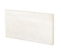 GEESEHOME - Cabecero de Cama Chapado en Madera de Fresno, 110x60 cm, Acabado Blanco Patinado Vintage, Cabezal Elegante para Dormitorio