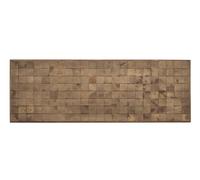 GEESEHOME - Cabecero de Cama Geométrico de Bloques, Madera Chapada de Abeto, 110x60 cm, Textura en Relieve, Mueble de Dormitorio Contemporáneo
