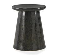 GEESEHOME Taburete mesita Auxiliar de cerámica Azul Oscuro