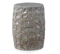 GEESEHOME Taburete mesita Auxiliar de cerámica Gris Azulado