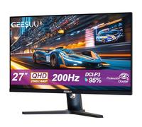 GEESUU Monitor Gaming 27 Pulgadas, PC Pantalla Ordenador 200Hz, QHD 1440p, IPS, 95% DCI-P3, Baja Luz Azul, Azul Claro, Parpadeos, HDMI 2.1 & DP 1.4