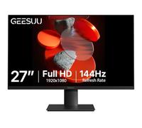 GEESUU Monitor PC 27 Pulgadas, Computer Gaming Pantalla Ordenador 144Hz, Full HD, VESA 75x75mm, VA, 99% sRGB, Baja Luz Azul, HDMI 2.0, DP 1.2