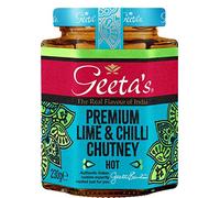 Geeta's Chutney de lima y chile de primera calidad, 230 g
