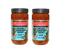Geeta's Chutney de mango de alta calidad, mediano, 1,5 kg, el verdadero sabor de la India, hecho con mangos indios y lleno de especias aromáticas, sin gluten, sin sabores ni colores artificiales