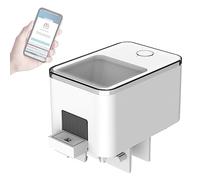 Geevorks Comedero Automatico Peces WiFi,Alimentador Automático de Peces Temporizador Inteligente,Control de Aplicación,Gran Capacidad de 100ML,Protección Antibloqueo