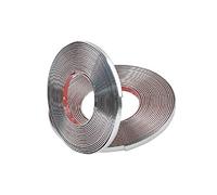 Geevorks Moldura de Cromo para Coche,10mmx15m Tira Adhesiva para Decoracion de níquel Cromo para Coche Color Plata,Cromado Adhesivo Moldura Tira,Embellecedores para Coches