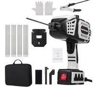 Geevorks Soldadora eléctrica portátil de 120 A, soldadora manual con inversor IGBT, ajuste de corriente continuo, soldadora de arco eléctrico, con 20 varillas de soldadura