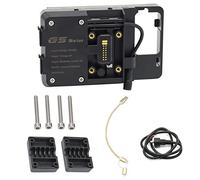 Geevorks Soporte Navegador Moto,Soporte De Navegación para Teléfono Móvil con Cargador USB,Soporte De Navegación para Motocicleta Compatible con BMW R1200GS LC & Adventure S1000XR R1200RS