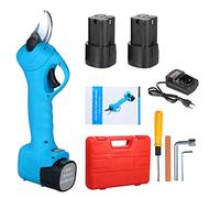 Geevorks Tijeras de Podar Eléctricas Profesionales 16.8V 25mm Podadora de Ramas de Arbol con 2 * Baterías de 2Ah(Recargable) Alimentación + Kit de Mantenimiento para Jardines y Granjas