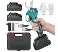 Geevorks Tijeras de Podar Electricas,Tesoura de Podar Electrica, 20 V Tijeras de Podar Bateria,Diámetro de Corte de 30 mm,con 2 x 2000mAh Baterías,Alta Eficiencia, Corte Suave