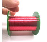 Geeyu Alambre de cobre esmaltado en bobina de 0,5 mm, 0,31 mm, 1 mm y 0,8 mm, calibre 28, 41 y 20 AWG, color rojo Qa-1/155, utilizado en experimentos de ciencias físicas.(OD 0.85mm)