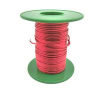 Geeyu Alambre de cobre esmaltado for bobinado magnético de 0,07 mm, 0,15 mm, 0,27 mm y 0,17 mm, calibre 39, 32, 18 y 30 AWG, color rojo, Qa-1/155, for solenoides.(OD 0.10mm)