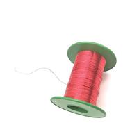 Geeyu Alambre de cobre esmaltado magnético de 0,21 mm, 0,07 mm, 0,25 mm y 0,09 mm, calibre 20, 43 y 40 AWG, color rojo, Qa-1/155 for bobinas.(OD 0.08mm)