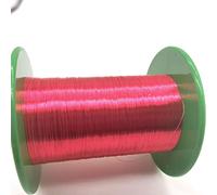 Geeyu Alambre de cobre rojo esmaltado de 0,17 mm, 0,15 mm, 0,11 mm y 1 mm, calibre 18, 39, 28 y 24 AWG, Qa-1/155 for bobinas.(OD 0.95mm)