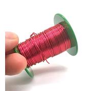 Geeyu Cable de bobinado magnético de cobre esmaltado de 0,1 mm, 0,8 mm y 0,07 mm, alambre de cobre rojo de 39 AWG, 18 AWG y 44 AWG, Qa-1/155, utilizado en experimentos de ciencias físicas.(OD 0.85mm)