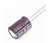 Geeyu ZHaonan-Condensadores 12 unids/Lote, 6.3V, 820UF, Baja ESR/impedancia Alta frecuencia, Condensador electrolítico de Aluminio, tamaño 8x12mm, tolerancia 20%