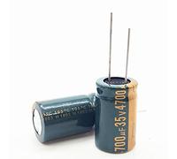 Geeyu ZHaonan-Condensadores 2PCS, 35V, 4700UF, Alta frecuencia, Baja impedancia, Condensador electrolítico de Aluminio, tamaño 16x25mm, tolerancia 20%