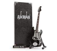 Geezer Butler (Black Sabbath) - Guitarra en miniatura - Regalos musicales - Adorno hecho a mano