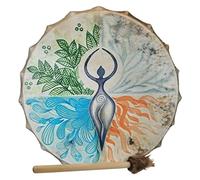 Gefemini Tambor chamán siberiano espíritu música hecho a mano shamanic tambor con tambor, decoración del hogar
