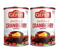 Gefen Jellied - Salsa de arándanos de 16 onzas (paquete de 2) | Jarabe de maíz de alta fructosa | Kosher para Pascua