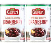 Gefen Salsa de arándanos entera, 16 onzas (paquete de 2) Sin jarabe de maíz alto en fructosa