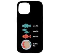 Gefilte Fish One Fish Two Fish Fish Parodia Cómica Judía Carcasa para iPhone 15