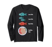Gefilte Fish One Fish Two Fish Fish Parodia Cómica Judía Manga Larga
