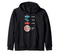 Gefilte Fish One Fish Two Fish Fish Parodia Cómica Judía Sudadera con Capucha