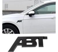 GEFIRE 3D ABT Logo Coche Pegatina Decoración, Emblema ABS Tronco Logo Insignia Decoración Calcomanía, Emblema para Coche Efecto Metal Cromado, Adecuado para la Mayoría de los Modelos de Automóviles