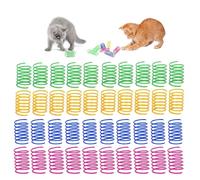 GEFIRE 40 Piezas Juguetes de Primavera para Gatos, Juguete Interactivo Gato, Vistoso Juguetes Gatos, Durable Muelles para Datos, para Mascotas, Entrenar con Saltos, Regalo