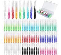 GEFIRE Cepillo Interdental 100 Piezas Cepillos Interdentale 2.1/2.5/3mm Interdentale, Interdentales, Interdentales Reutilizable, Apto Para Limpieza Entre Dientes Con Caja de Almacenamiento