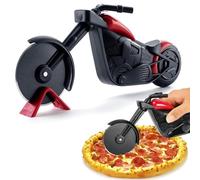GEFIRE Cortador Pizza Motocicleta, Rueda de Pizza, Rueda De Pizza Creativa para Motocicleta, Cortadora de Pizza de Acero Inoxidable, Pizza Ruedas Cortadora Cuchillo Regalo Creativo Cocina Herramientas