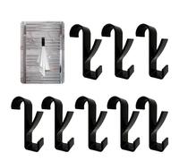 GEFIRE Ganchos Toalleros Radiador 8 Piezas Colgador Toalla Baño Colgadores Baño Toalleros de Baño Radiador Toallero TéRmico EléCtrico Para Todos los Radiadores Estándar (Negro)