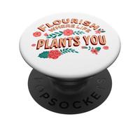 Gefloreihe wo dich das Leben pflanzt Vintage Design PopSockets PopGrip Adhesivo