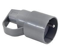 Gefom 132175 - Enchufe eléctrico hembra, color gris