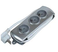 Gefom 550022 - Regleta multienchufes, color gris