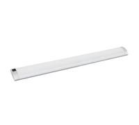 Gefom Regleta de diseño LED integrada, 60 cm, 8 W, 450 lm, plateado con interruptor