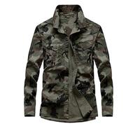 Gefomuofe Camisa táctica para hombre - Secado rápido - Camisa funcional de manga larga - Respirable - Para hombre - Ejército militar - Protección UV - Con bolsillos, XL